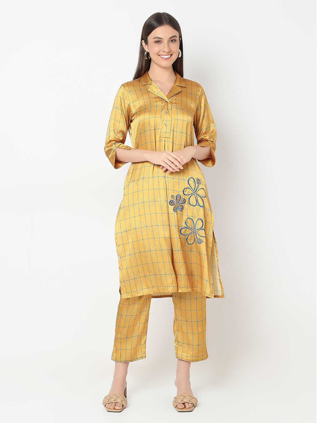 Nylangan Straight Fit Printed Kurta