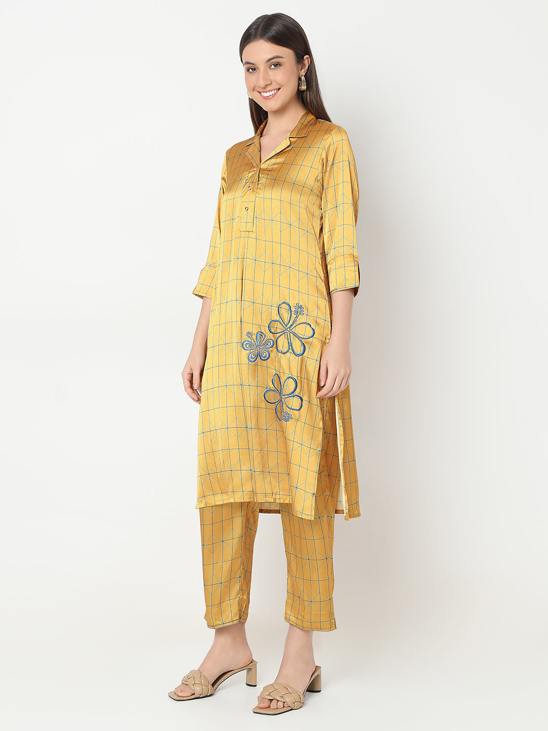 Nylangan Straight Fit Printed Kurta