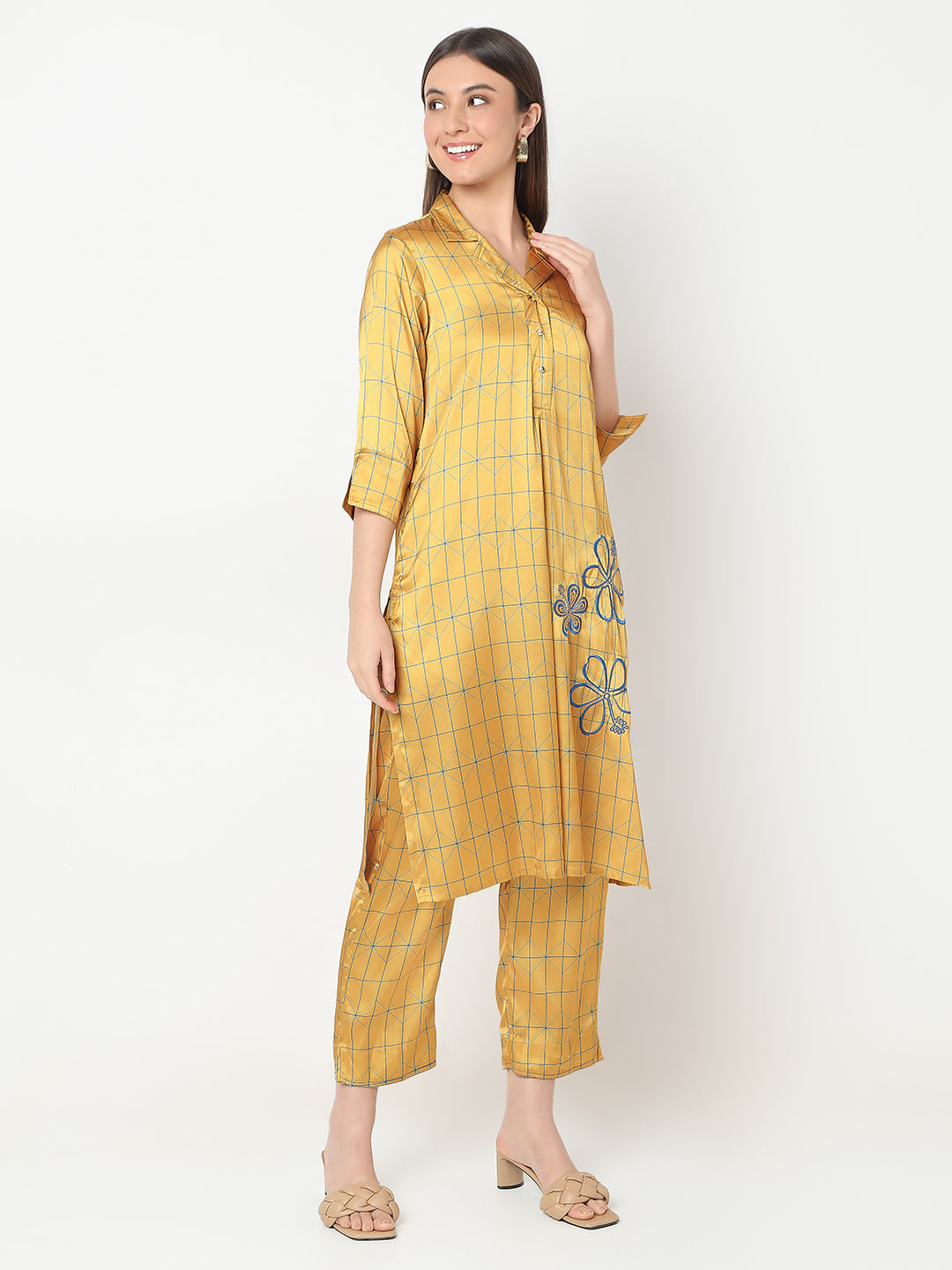 Nylangan Straight Fit Printed Kurta