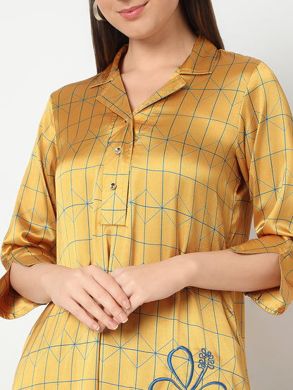 Nylangan Straight Fit Printed Kurta