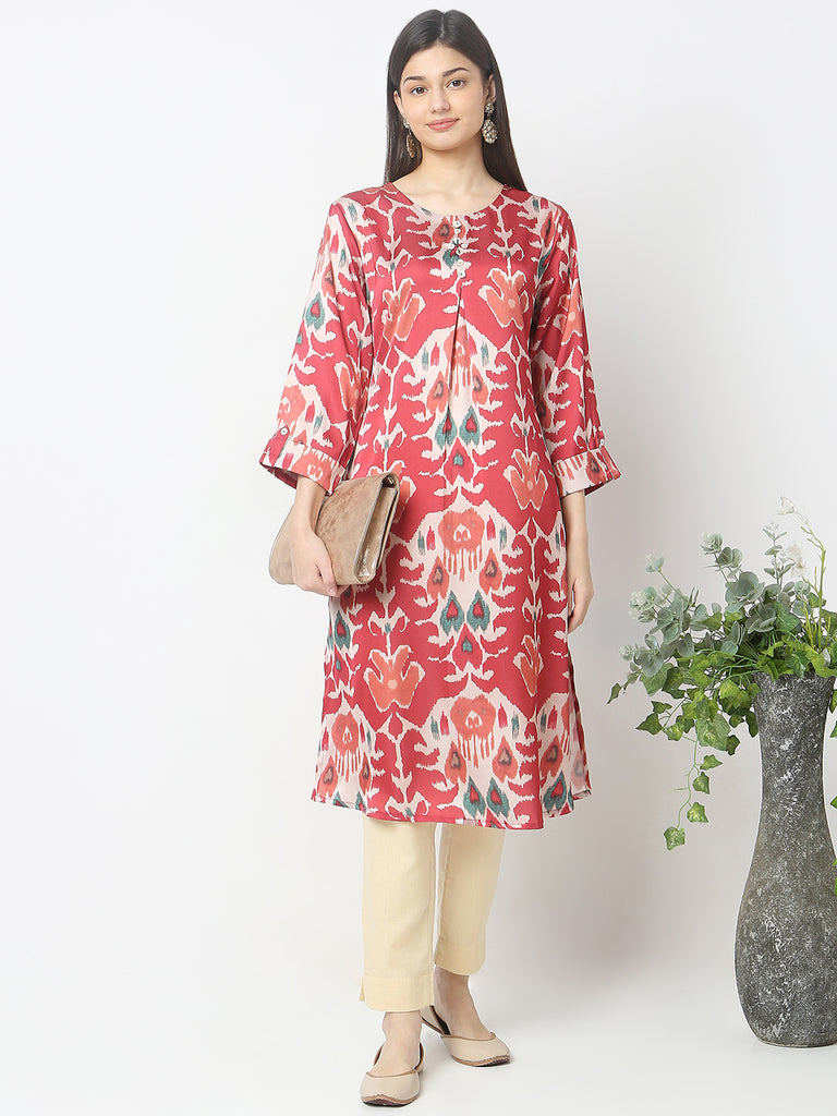 Nylangan Regular Fit Printed Kurta