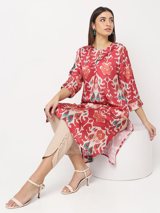 Nylangan Regular Fit Printed Kurta