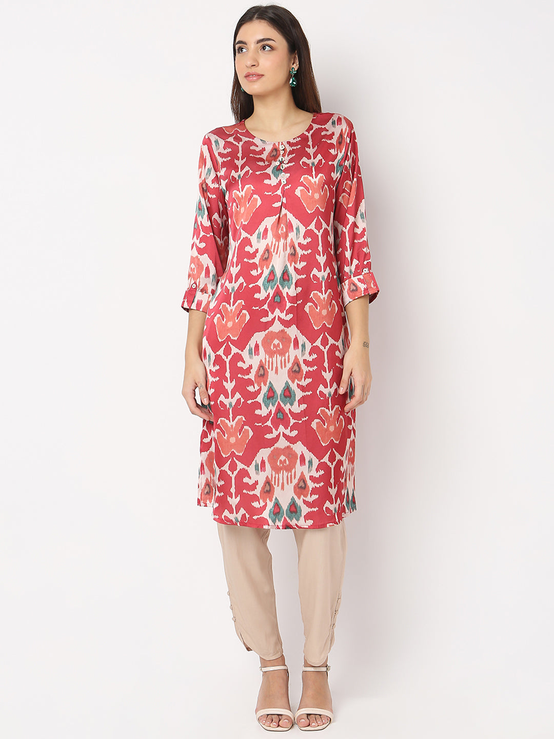 Nylangan Regular Fit Printed Kurta