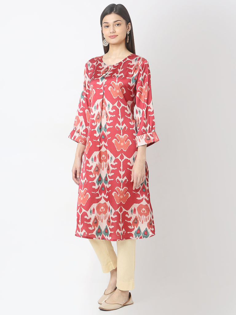 Nylangan Regular Fit Printed Kurta