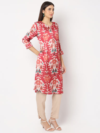 Nylangan Regular Fit Printed Kurta