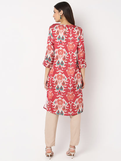 Nylangan Regular Fit Printed Kurta