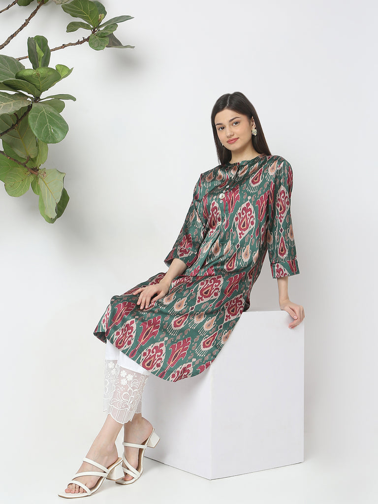 Nylangan Regular Fit Printed Kurta