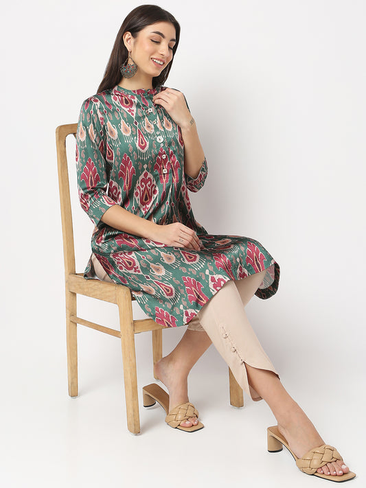 Nylangan Regular Fit Printed Kurta