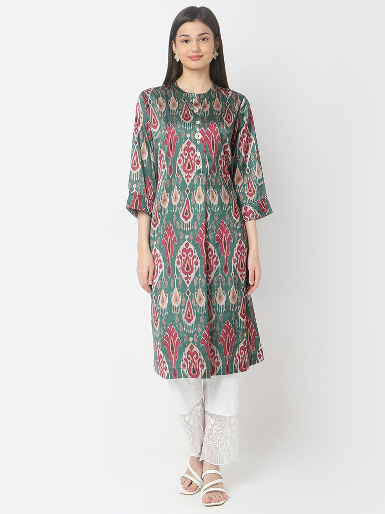 Nylangan Regular Fit Printed Kurta