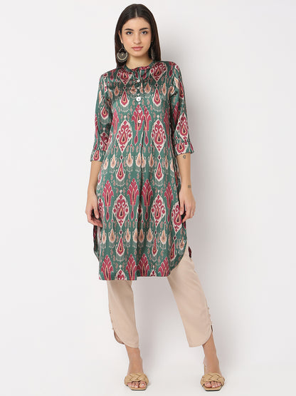 Nylangan Regular Fit Printed Kurta
