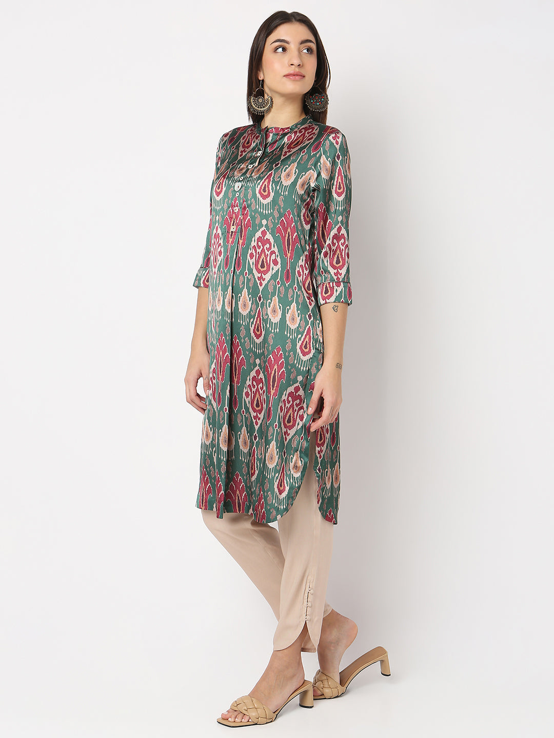 Nylangan Regular Fit Printed Kurta