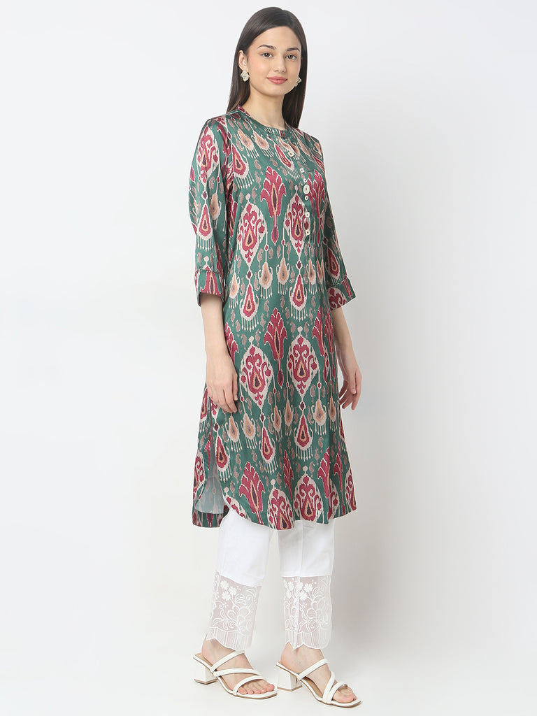 Nylangan Regular Fit Printed Kurta