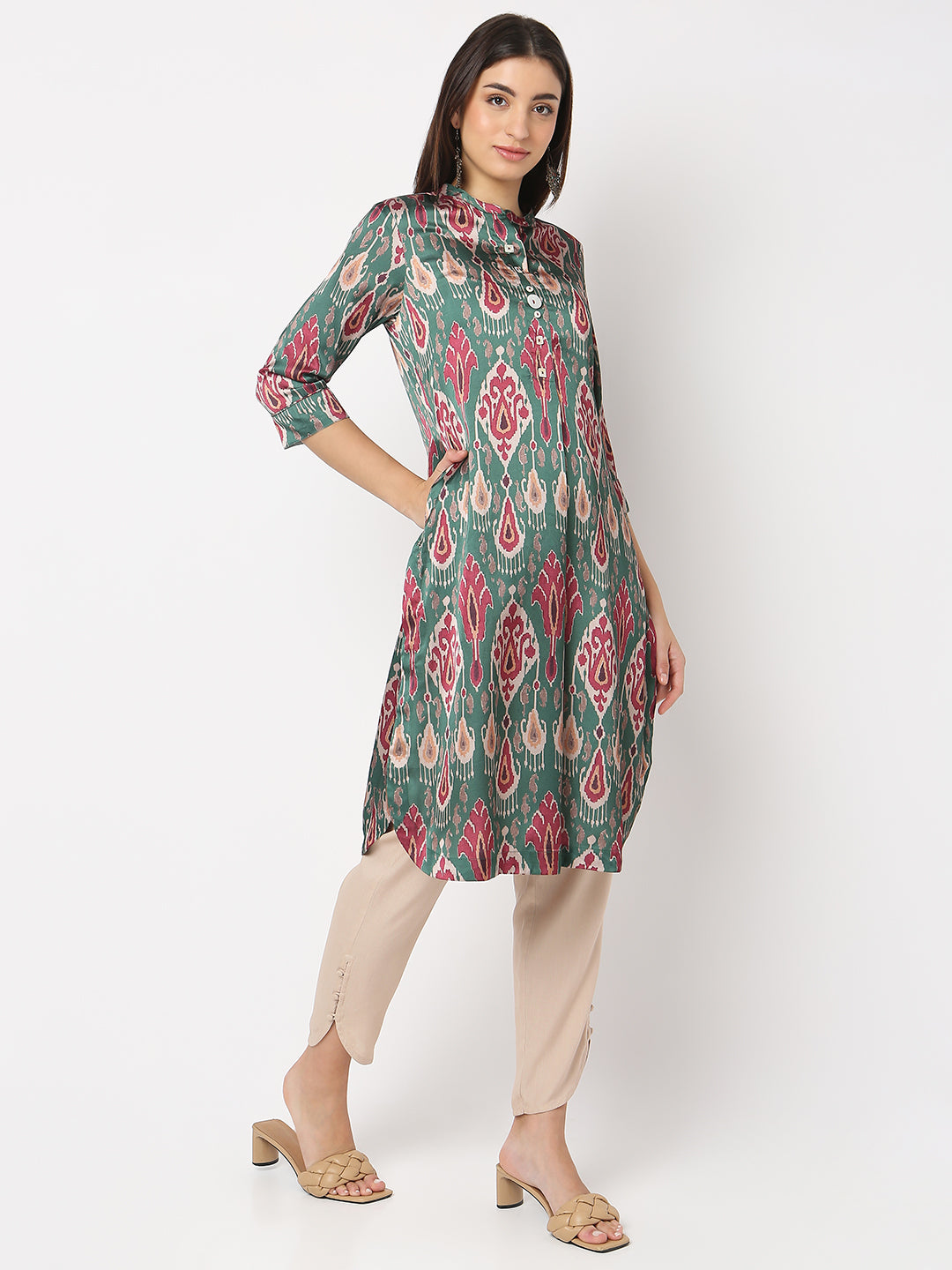 Nylangan Regular Fit Printed Kurta