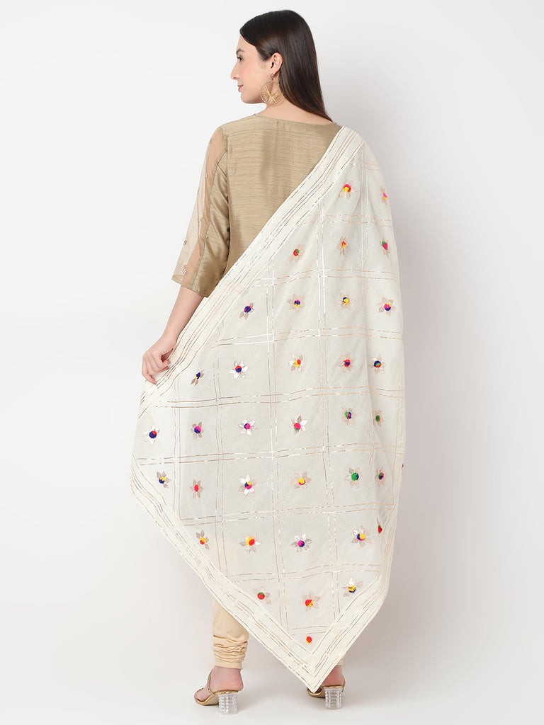 Cotton Embroidered Ethnic Dupatta