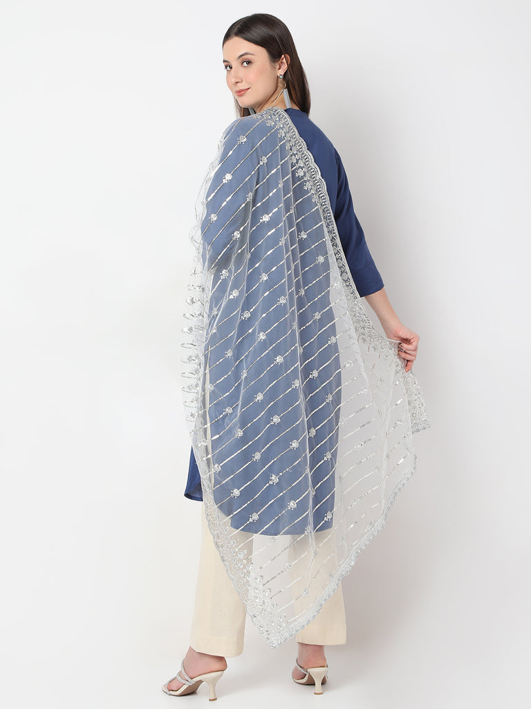 Polyester Embroidered Ethnic Dupatta