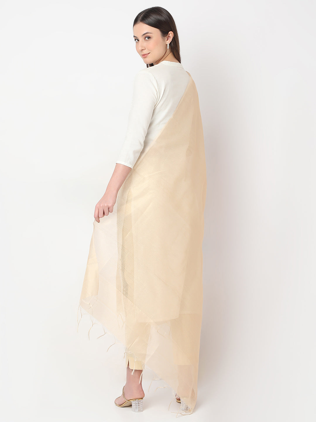 Polyester Solid Ethnic Dupatta
