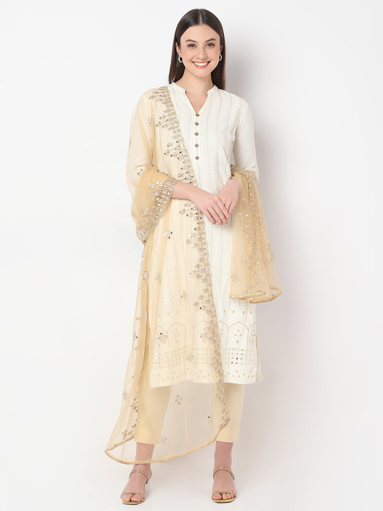 Polyester Embroidered Ethnic Dupatta