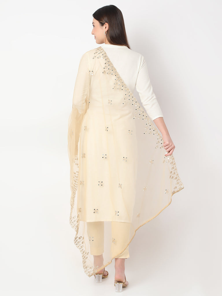 Polyester Embroidered Ethnic Dupatta