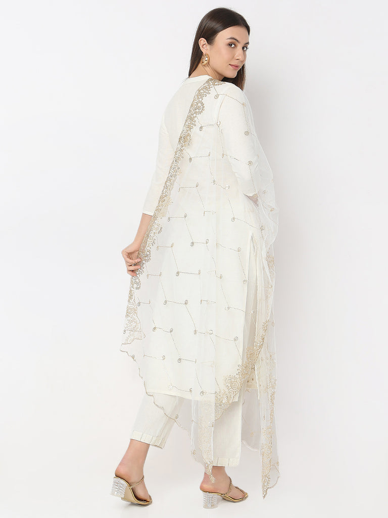 Nylon Embroidered Dupatta