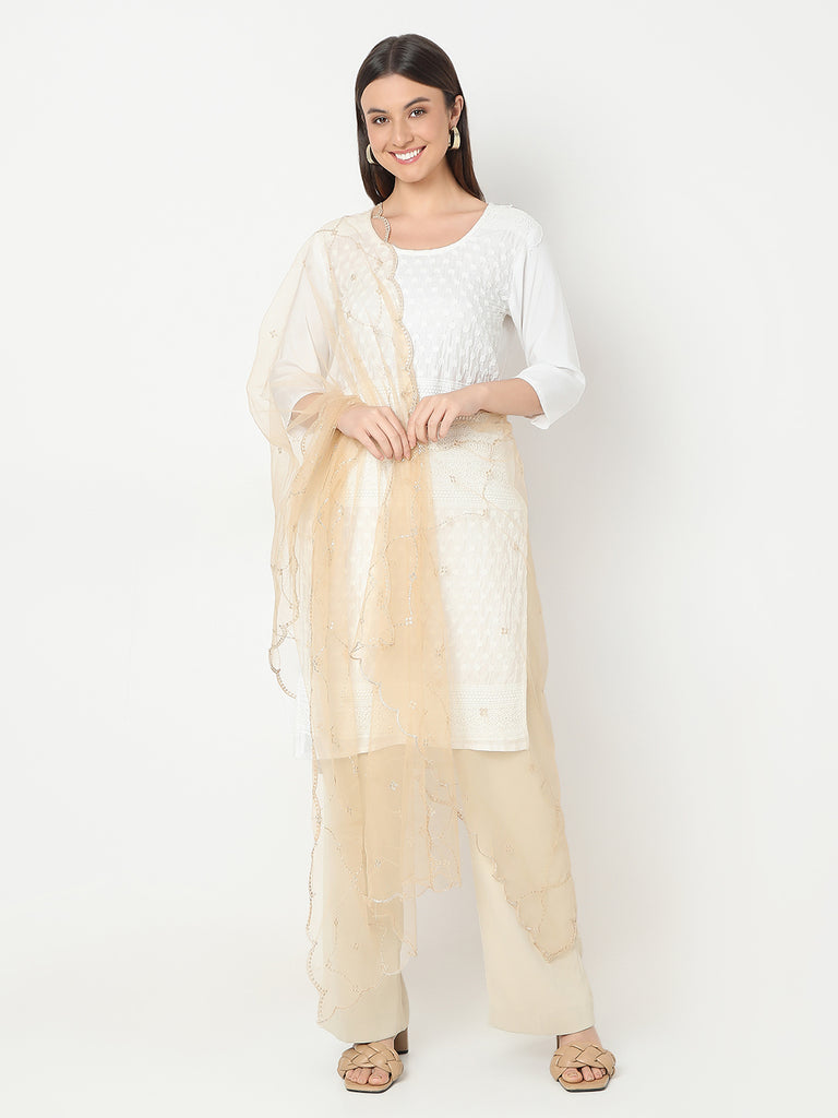 Polyester Embroidered Dupatta