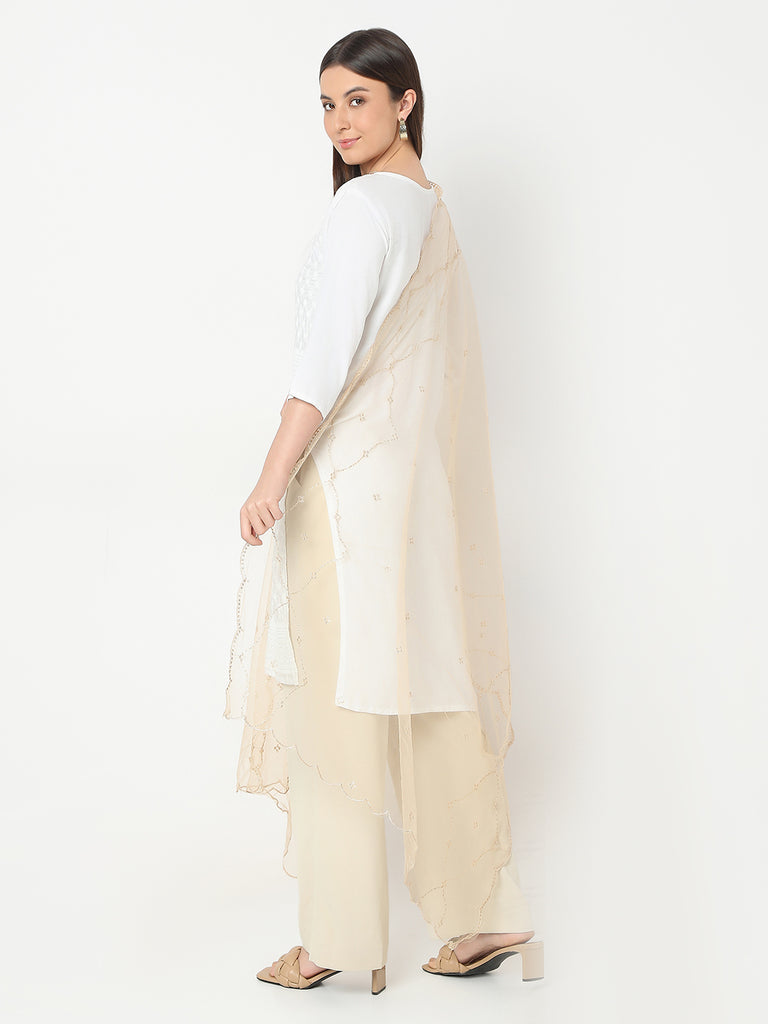 Polyester Embroidered Dupatta