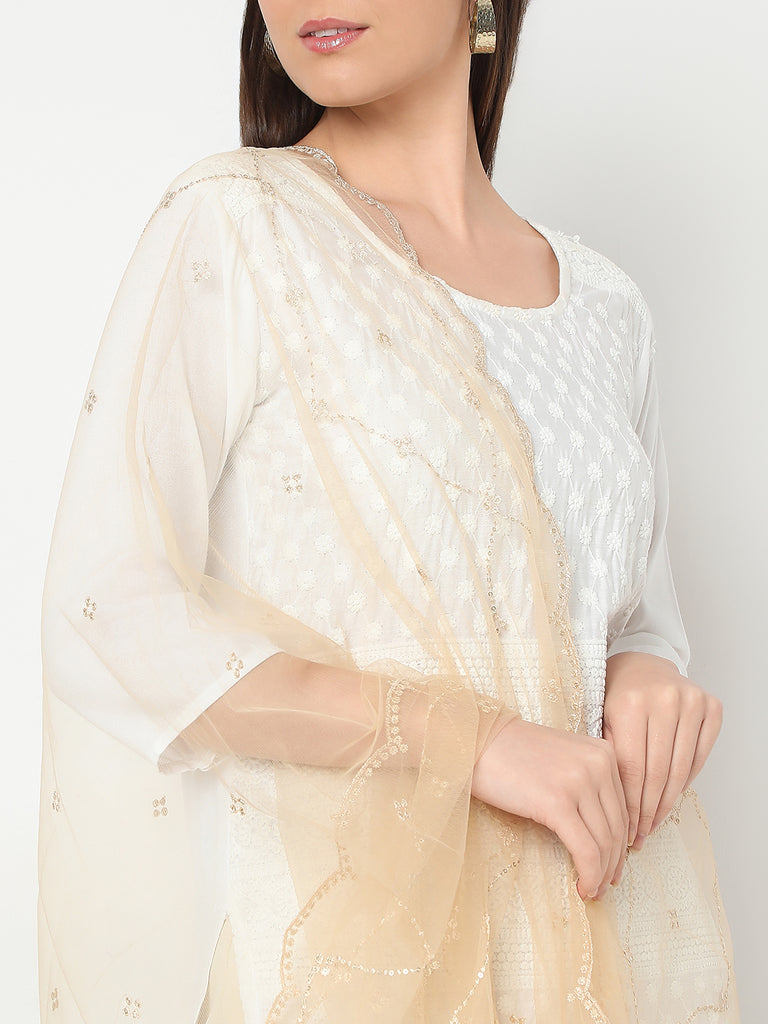 Polyester Embroidered Dupatta