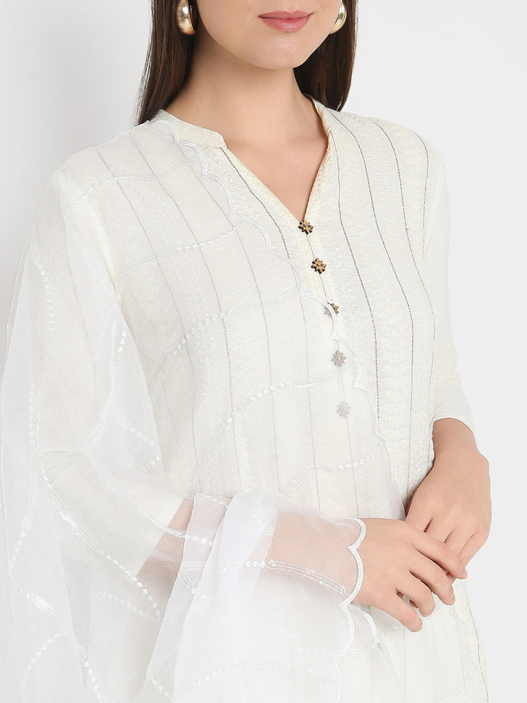 Polyester Embroidered Dupatta