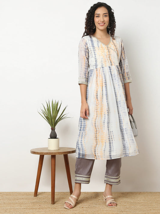Straight Fit Solid Ankle Length Mid Rise Ethnic Pants