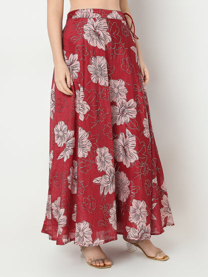 Flare Fit Printed Skirts
