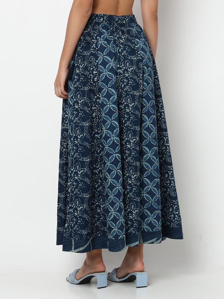 Printed Flared Skirt