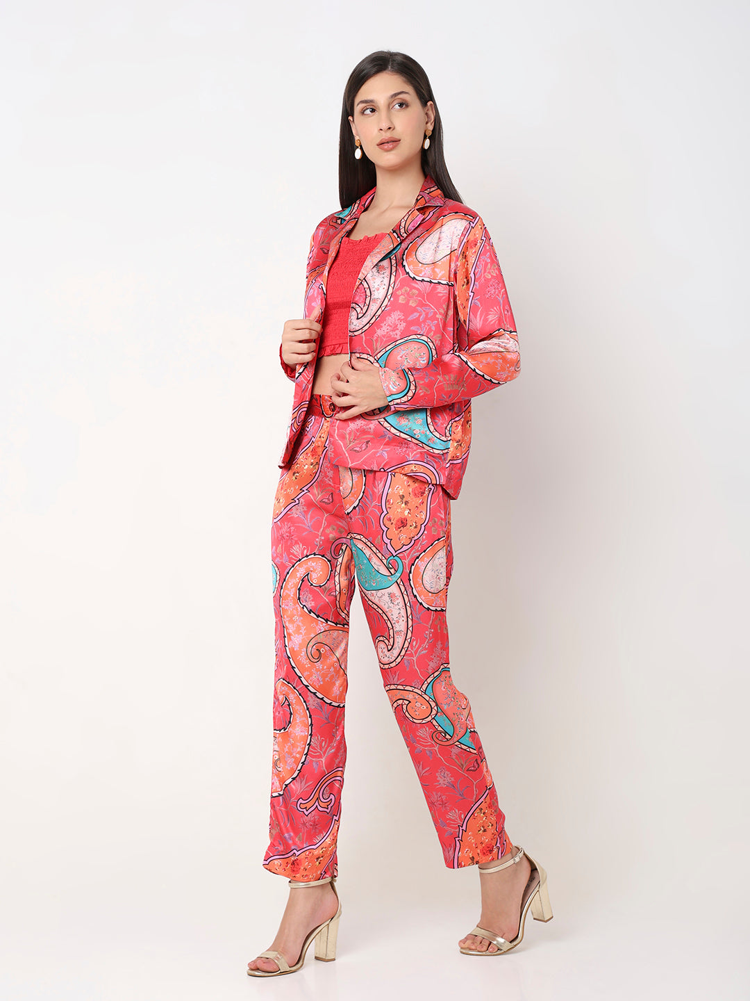 Straight Fit Printed Ethnic Set