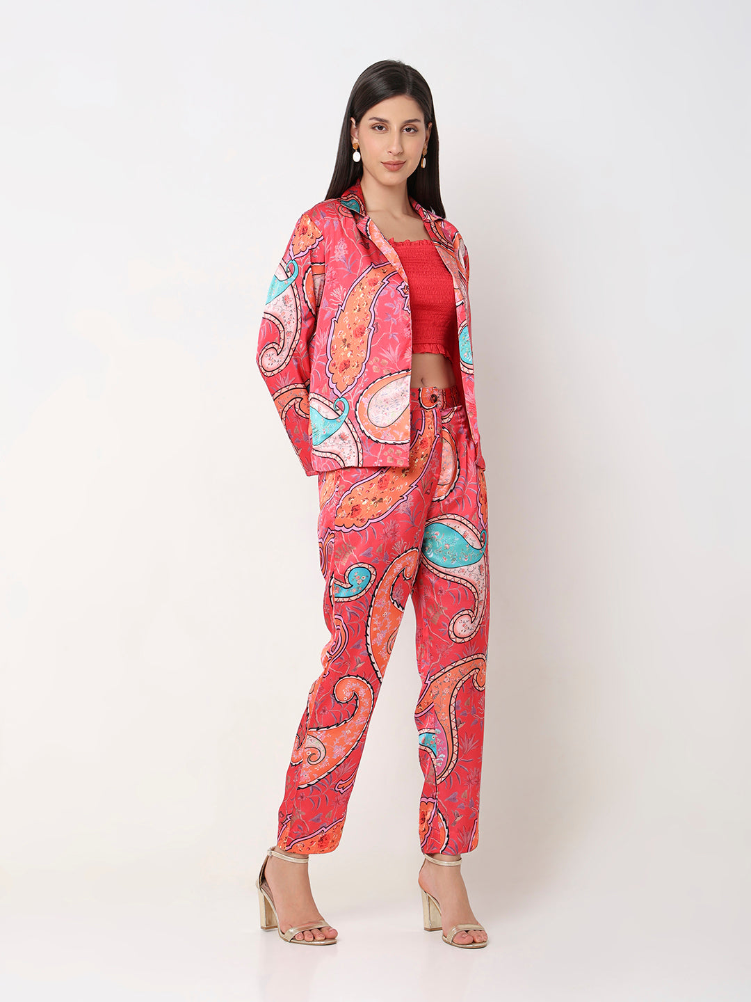 Straight Fit Printed Ethnic Set