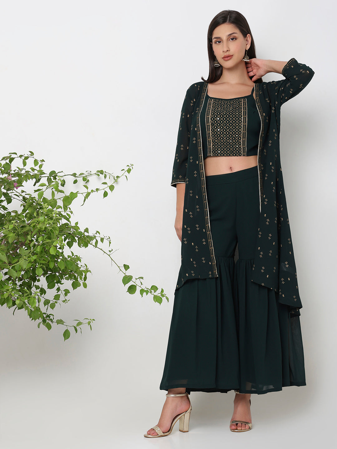 Straight Fit Printed Ethnic Set