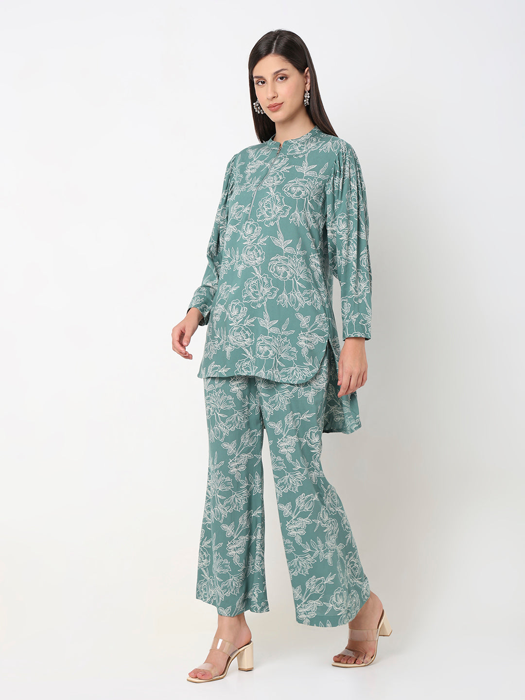 Straight Fit Printed Ethnic Set