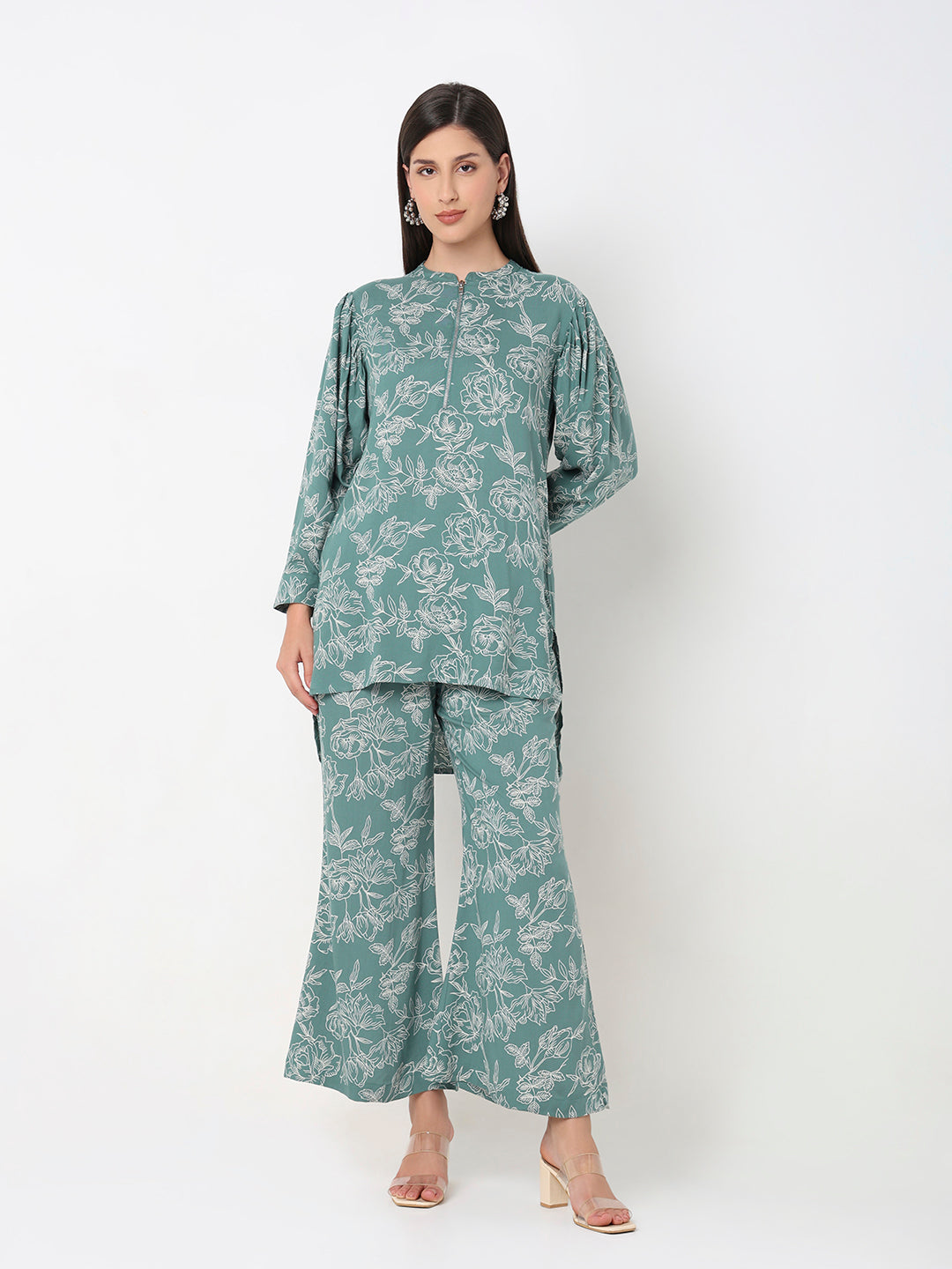Straight Fit Printed Ethnic Set