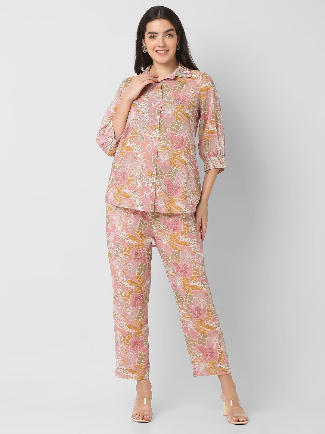 Regular Fit Printed Shirt With Pant Sets