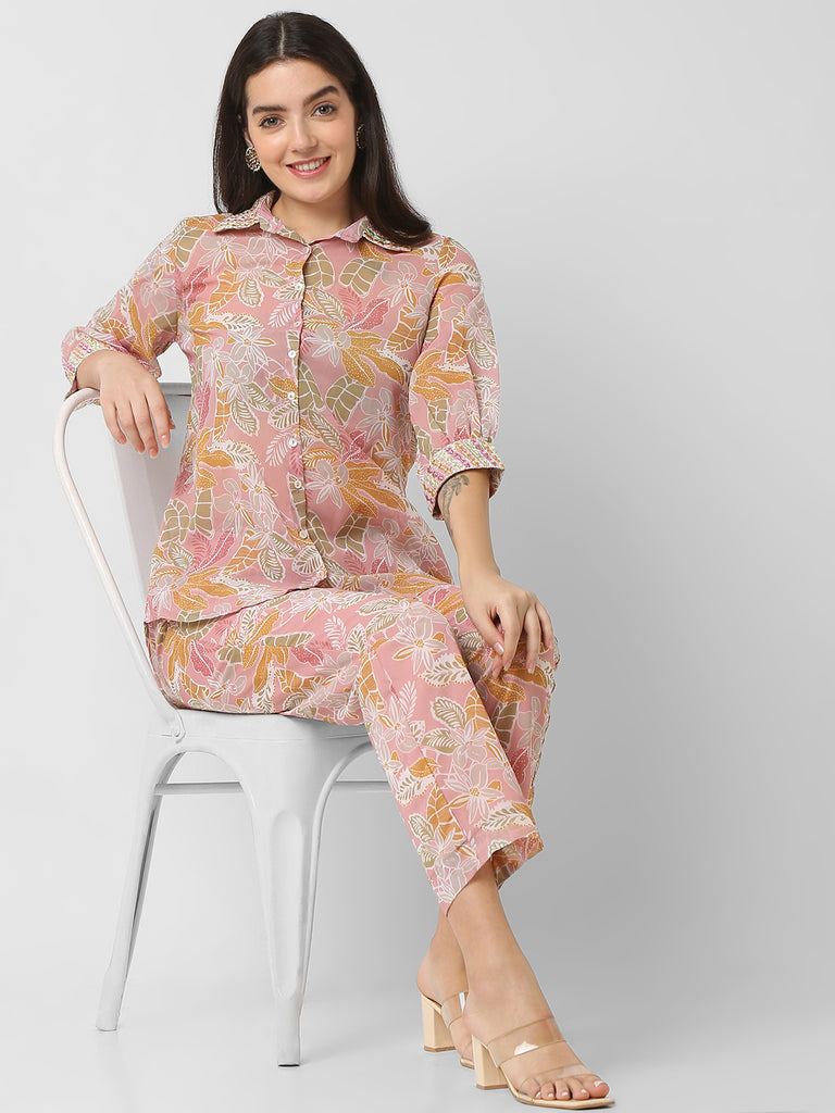 Regular Fit Printed Shirt With Pant Sets