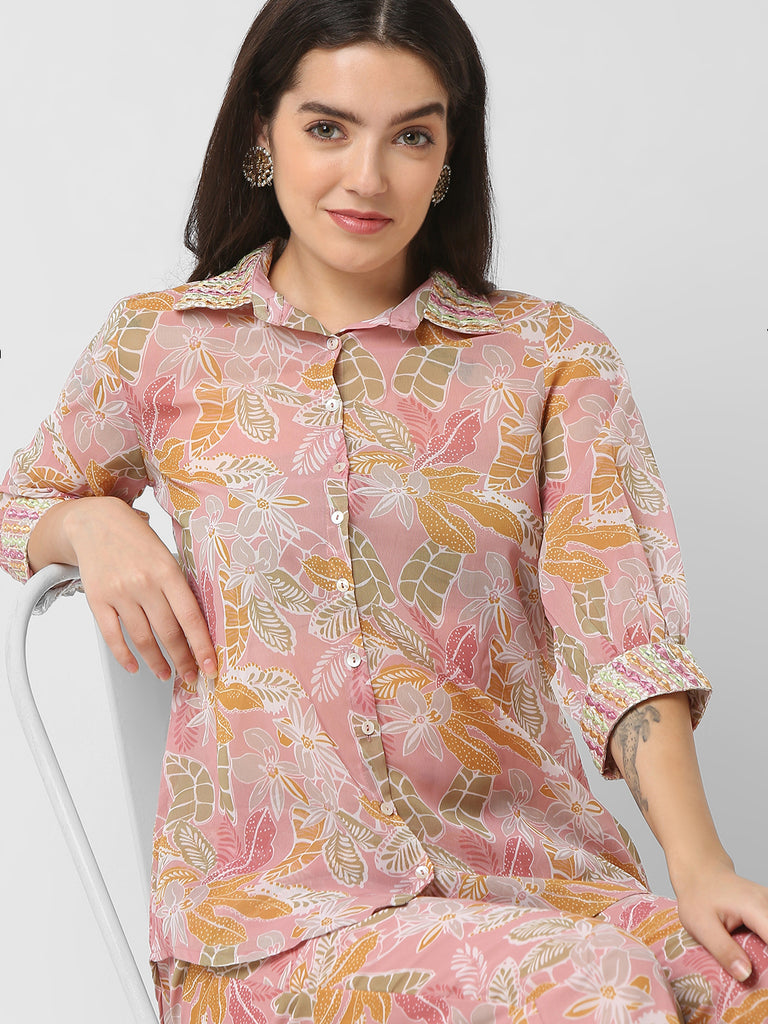 Regular Fit Printed Shirt With Pant Sets