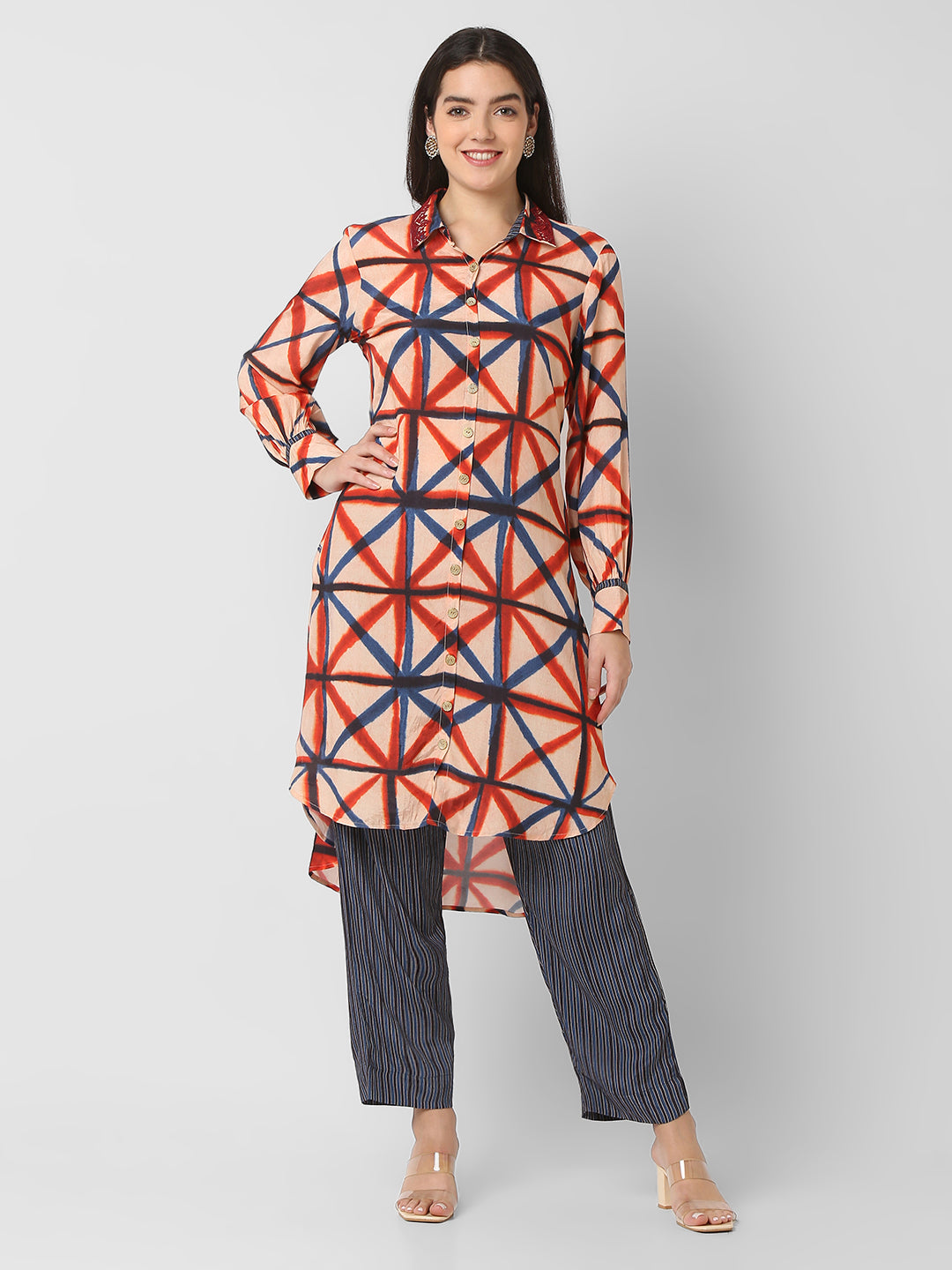 Straight Fit Printed Kurta With Pant Sets
