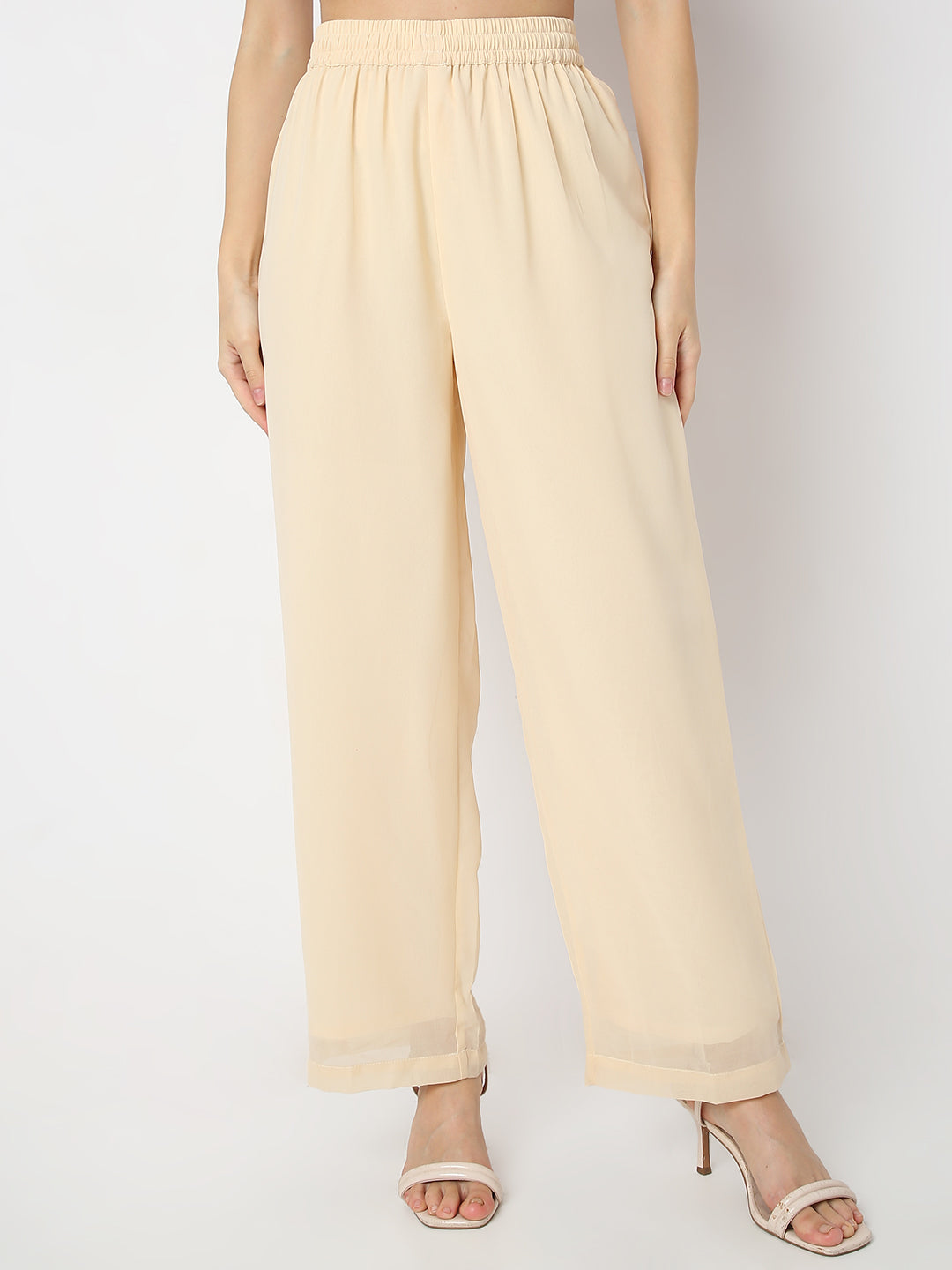 Flare Fit Embellished V Neck A Line Kurta and Pant with Dupatta Set