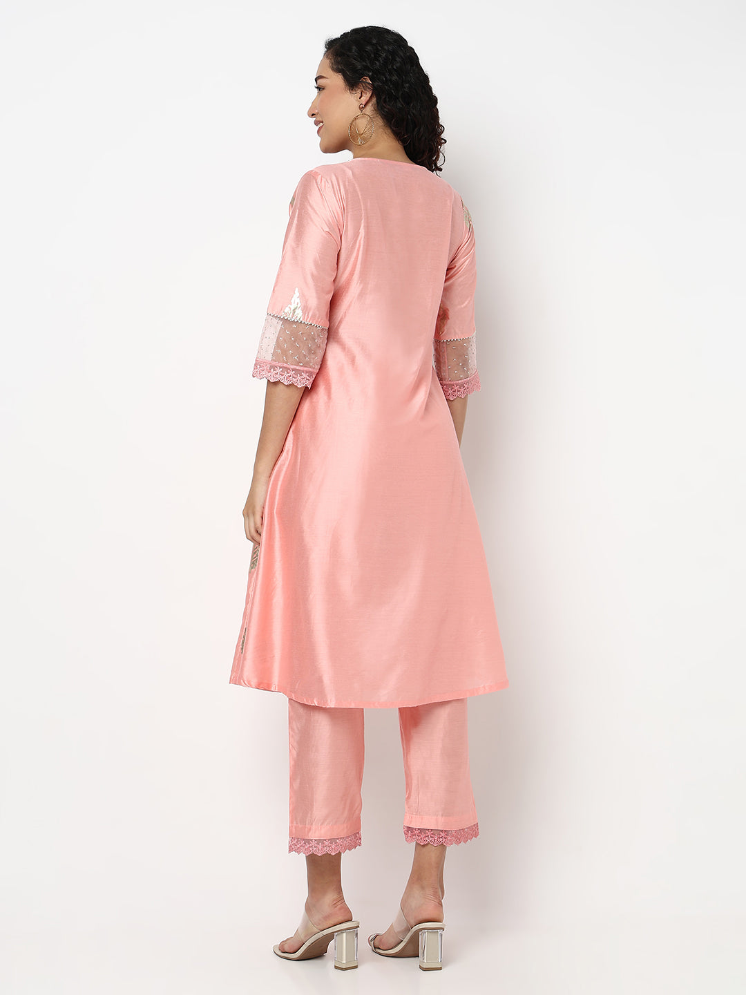 Flared Printed Kurta with Pant Set