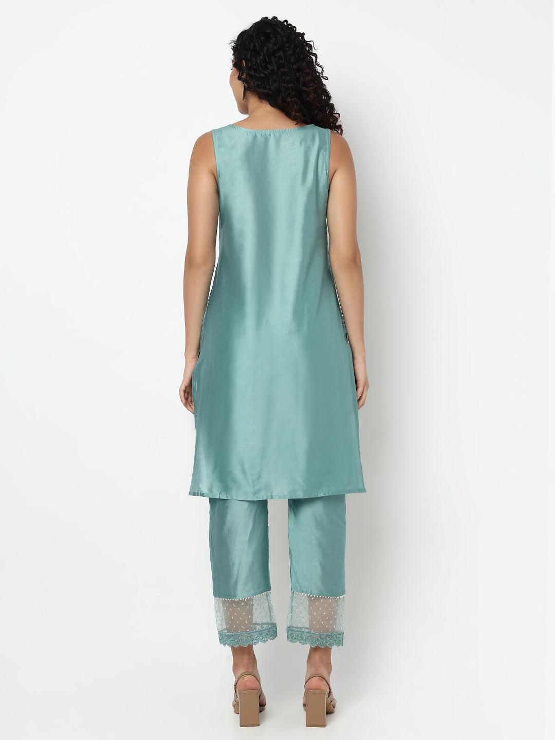 Flared Printed Kurta with Pant Set