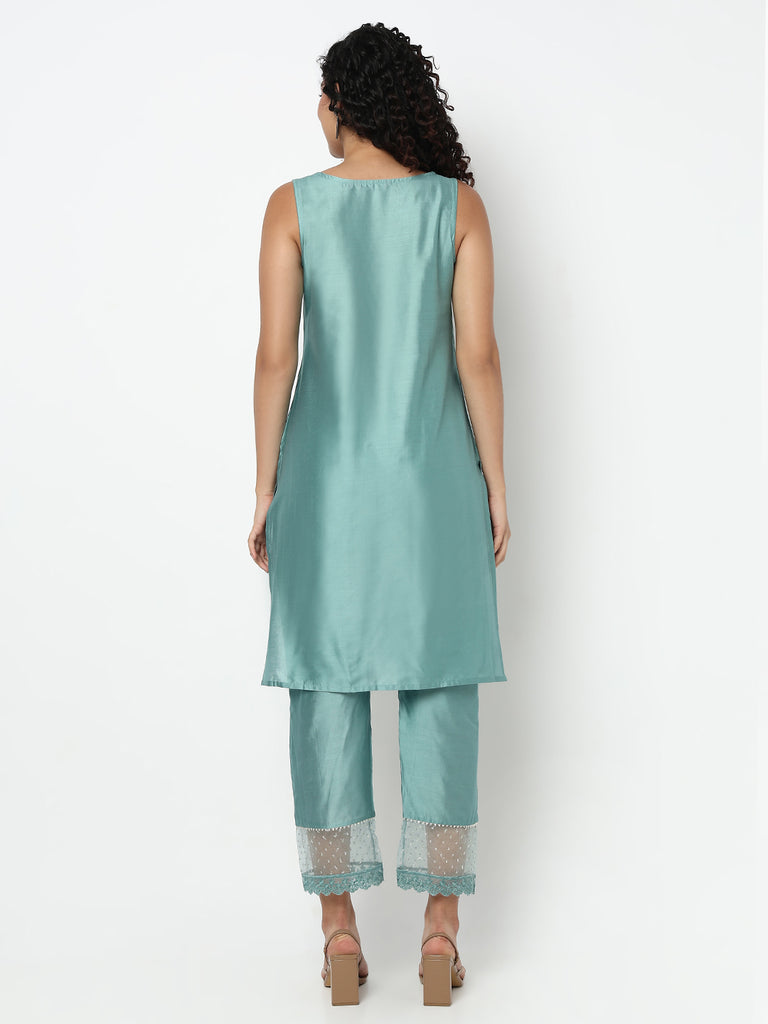 Flared Printed Kurta with Pant Set