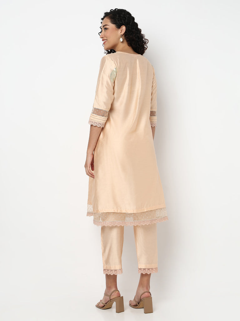 Flared Printed Kurta with Pant Set