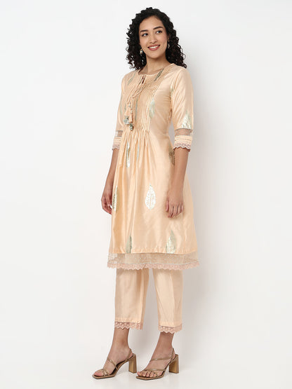Flared Printed Kurta with Pant Set