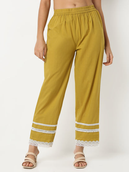 Flare Fit Printed V-Neck Three-Fourth Sleeve Kurta and Pant Set