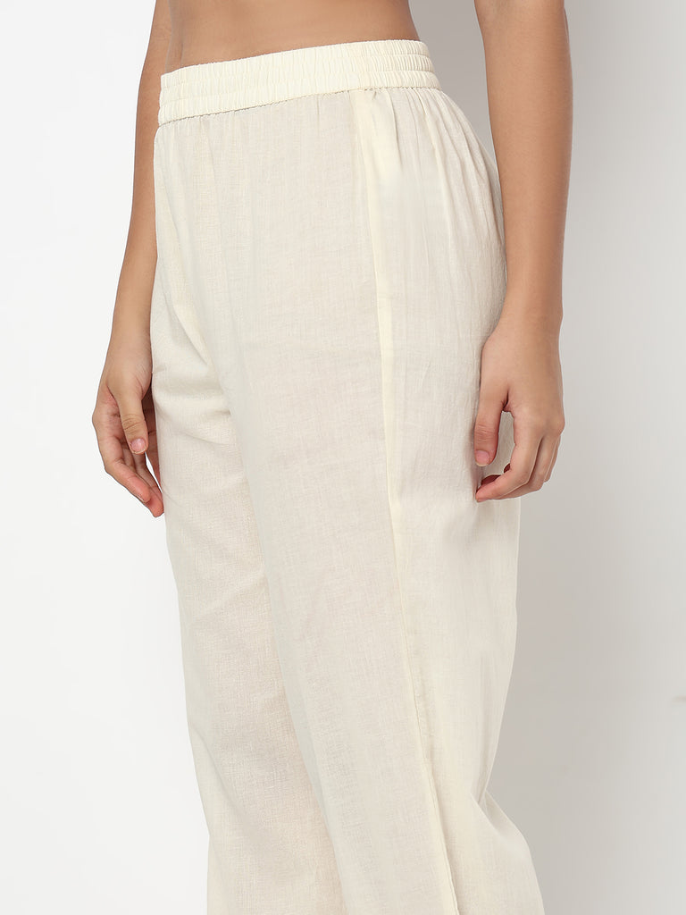 Embroidered Flared Kurta and Pant with Dupatta Set
