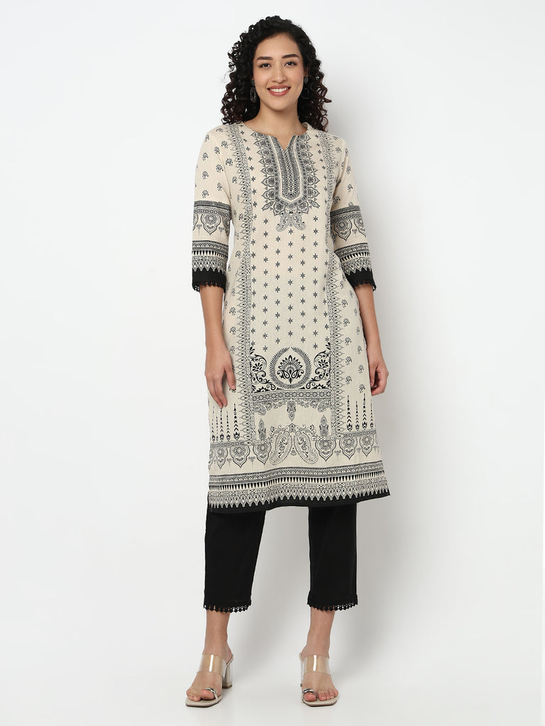 Printed Kurta and Pant with Dupatta Set