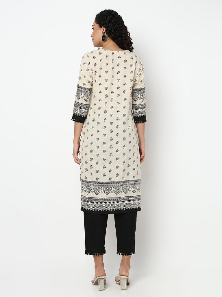 Printed Kurta and Pant with Dupatta Set