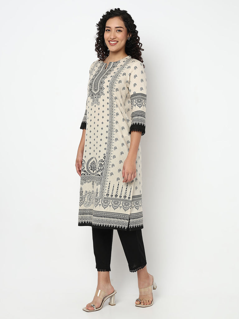 Printed Kurta and Pant with Dupatta Set